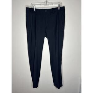 Mizzen + Main Pants Mens 30x30Baron Chino Trim Fit Performance Black